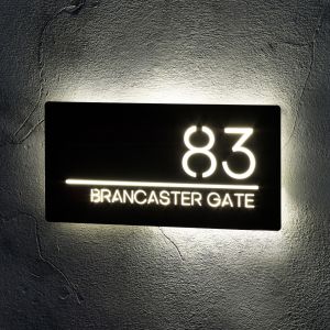 Illuminated LED House Signs Door Number