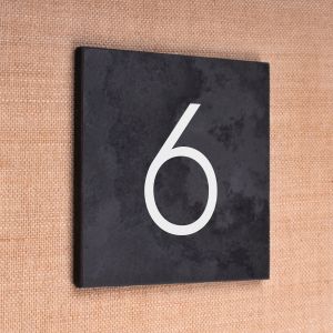 Slate House Sign Number Value Range 15cm x 15cm