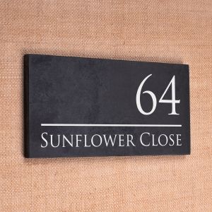 Value Slate House Sign 10cm x 20cm
