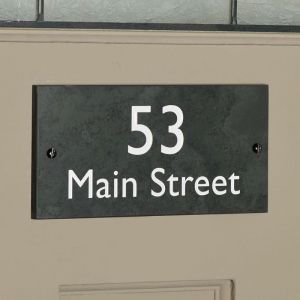 Slate House Sign 10cm x 20cm