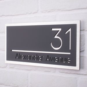 Modern House Sign 31cm x 15cm - Carnaby